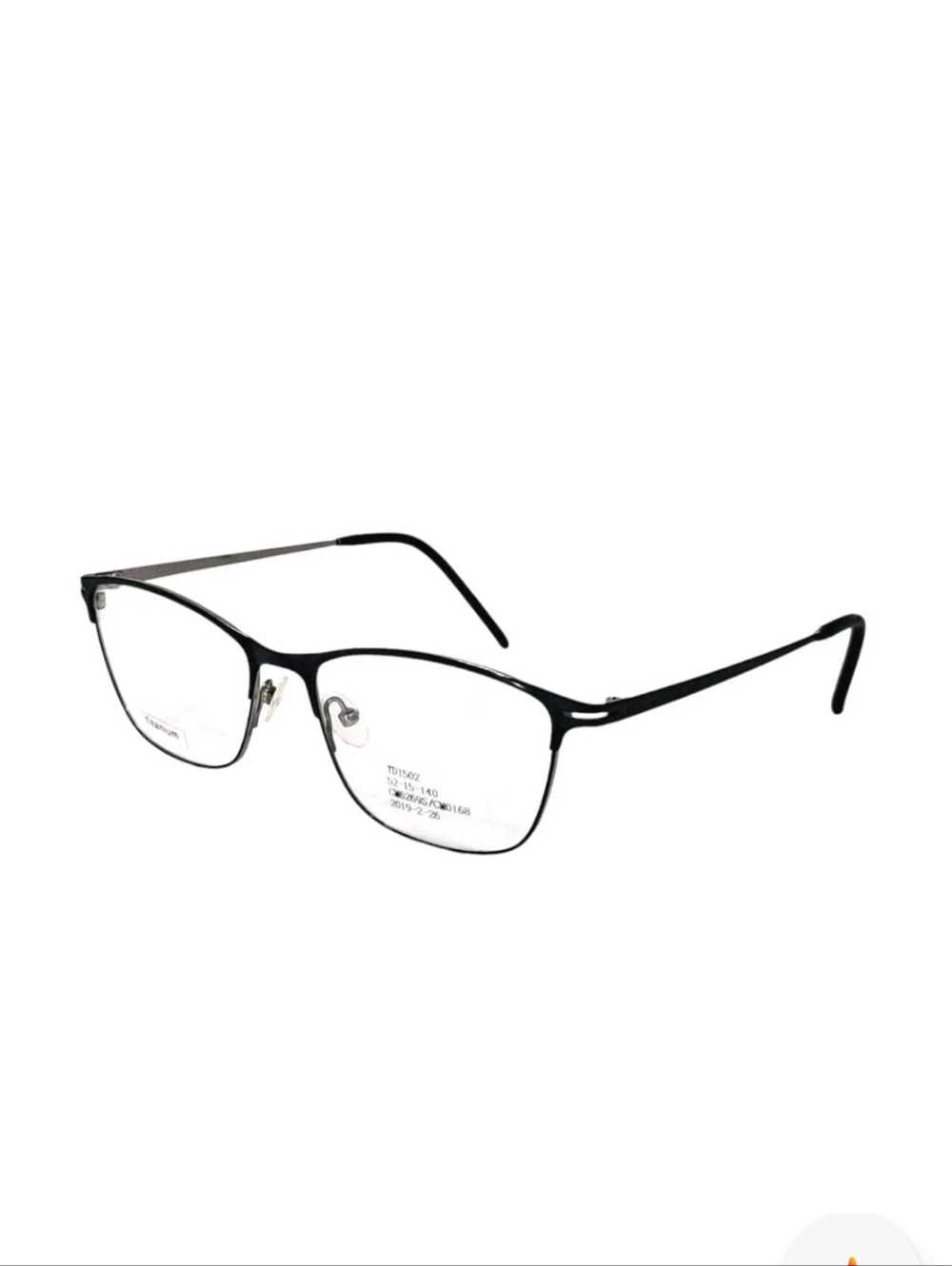 Superflex TD 1502 Eyeglass Frame Rectangular Titanium Black New Unisex